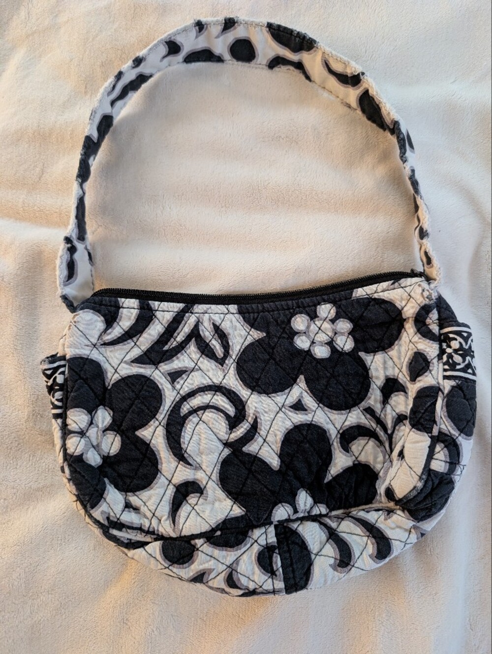 Vera Bradley Black And White Floral Purse